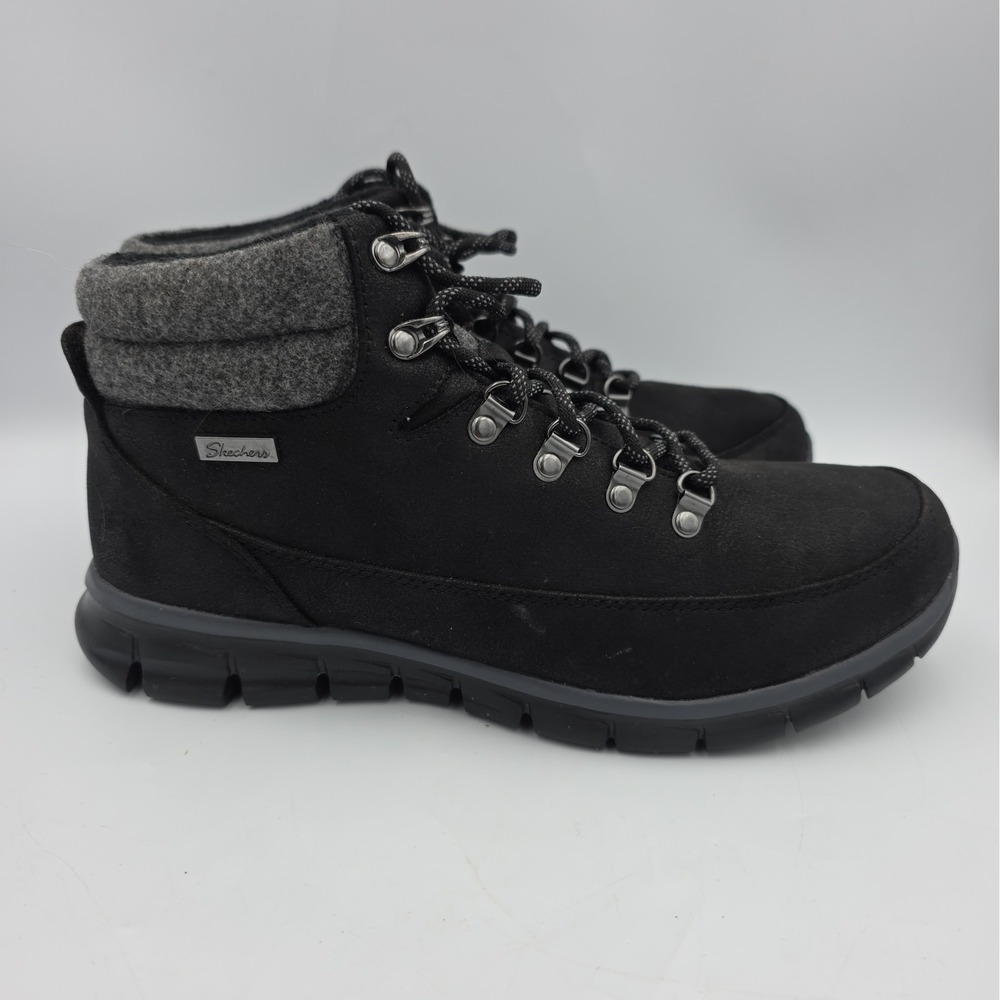Skecher's Synergy Ankle Boots New Size 11 Womens Black